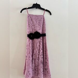Le Chateau Strapless Lavender Lace Dress